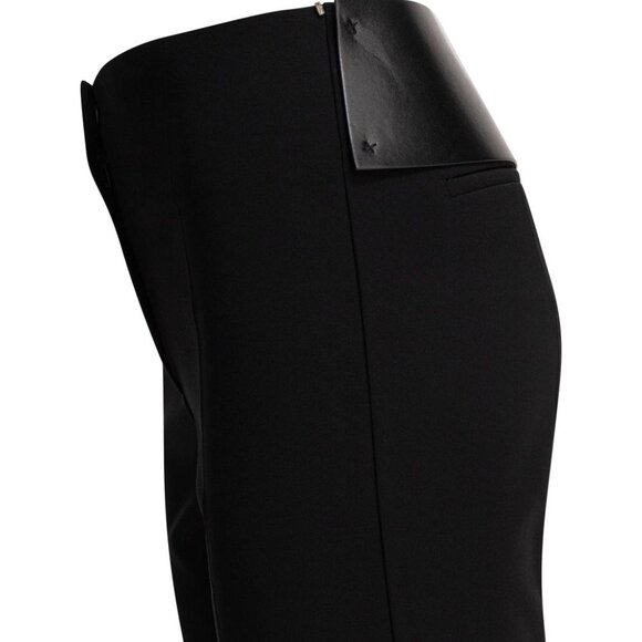 Max Mara Sportmax Flared Pants With Leather Belt tag size 42 Women - Picture 3 of 4